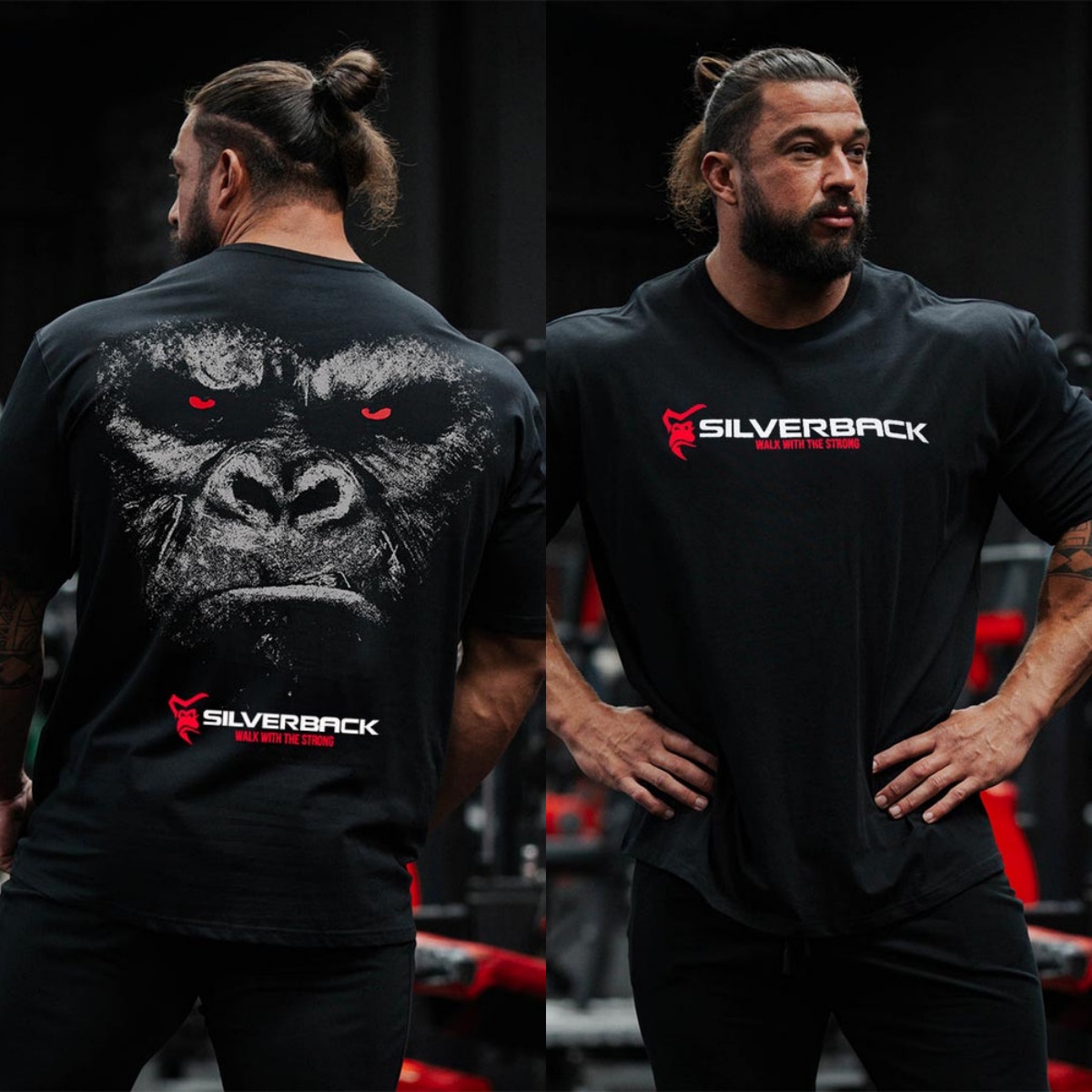 Streetwear Brand Trends - เสื้อยืดกราฟิกแบรนด์ Redemption Silverback GYM สำหรับออกกำลังกาย ผ้าฝ้าย