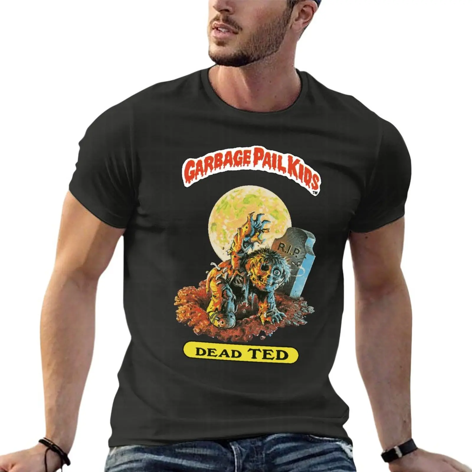 Streetwear Brand China - เสื้อทีเชิ่ตคอตตอน100% สำหรับผู้ชายกระเป๋าถุงขยะเด็กตายแล้ว Ted 1980แบรนด์ Kaus OVERSIZE
