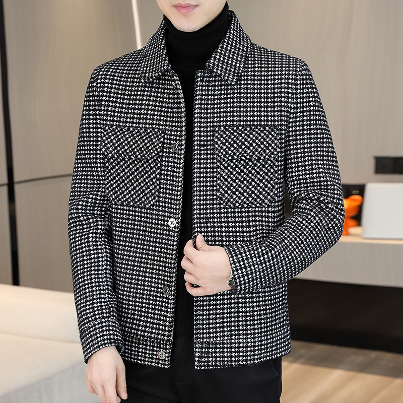 Streetwear Brand China - ฤดูหนาวลายสก๊อตเสื้อแจ็คเก็ตผู้ชายแฟชั่นหนาสบายๆธุรกิจ Trench Coat สังคม Streetwear เสื้อกันหนาวผู้ชายเสื้อผ้า
