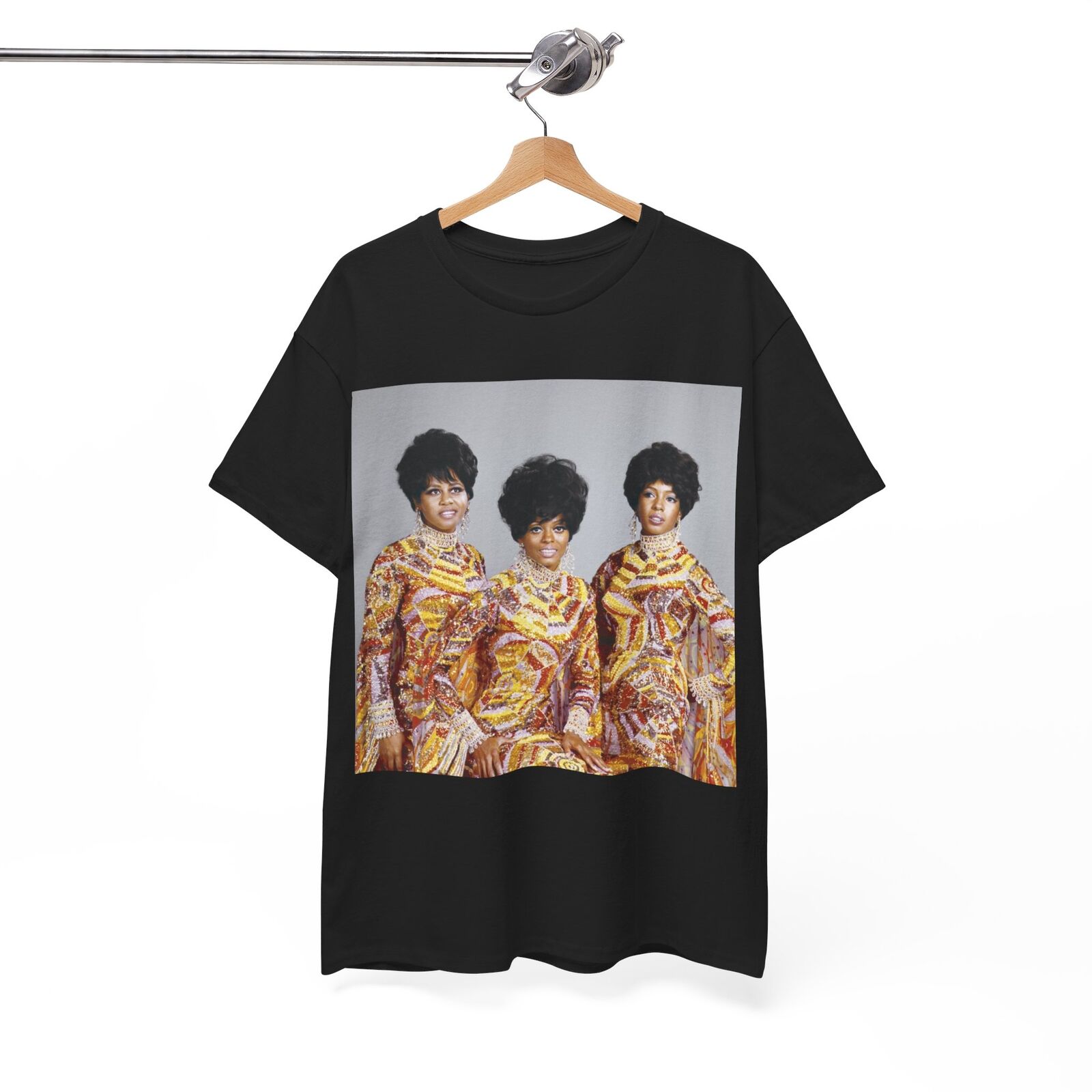 Supreme Brand Streetwear - เสื้อยืด Supremes Diana โปสเตอร์ย้อนยุค unisex เสื้อยืดผ้าฝ้ายหนักวินเทจ80S