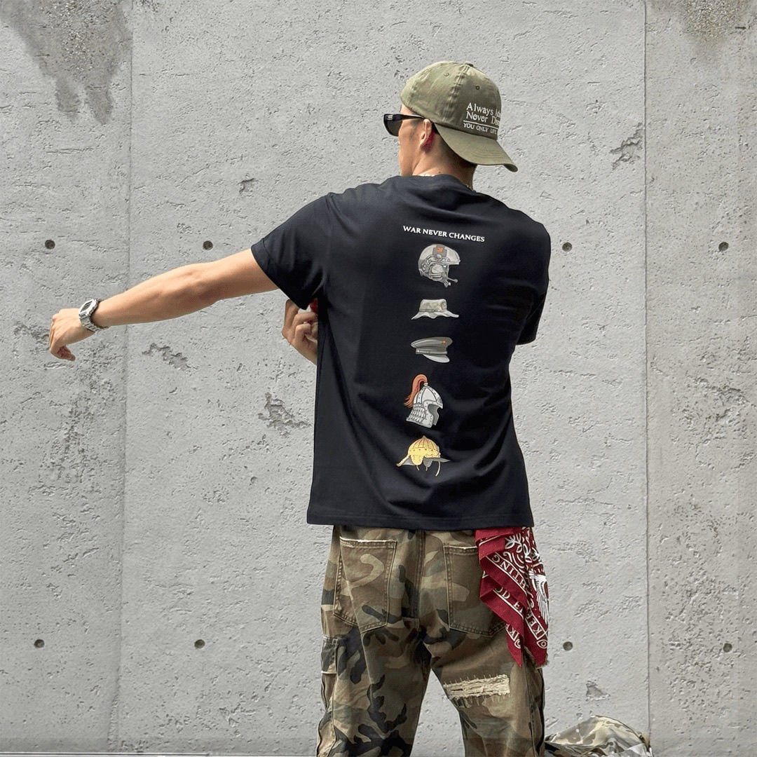 เสื้อยืดแขนสั้นลายรุ่นอีโวลูชั - Streetwear Brand Trends บทวิจารณ์และราคา