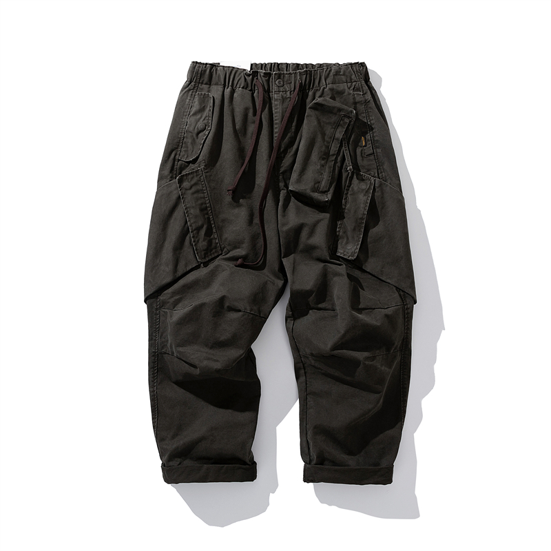 กางเกงคาร์โก้ทรงหลวมสไตล์วินเท - Japanese Brand Streetwear Vintage บทวิจารณ์และราคา