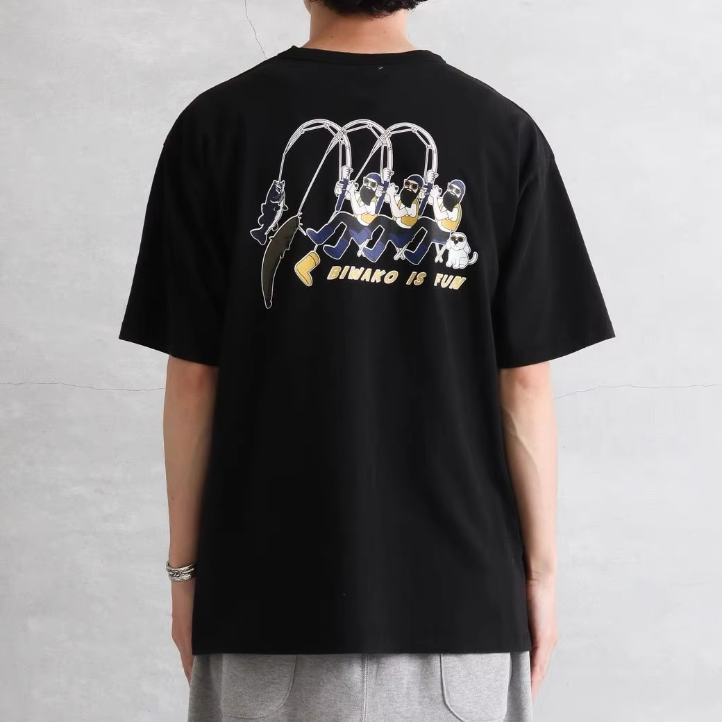 เสื้อยืดลายกราฟิกตกปลาสไตล์ญี่ - Japanese Brand Streetwear Vintage บทวิจารณ์และราคา